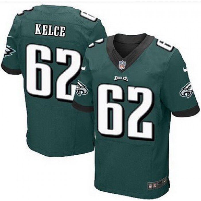 Philadelphia Eagles #62 Jason Kelce Midnight Green Team Color NFL Nike Elite Jersey
