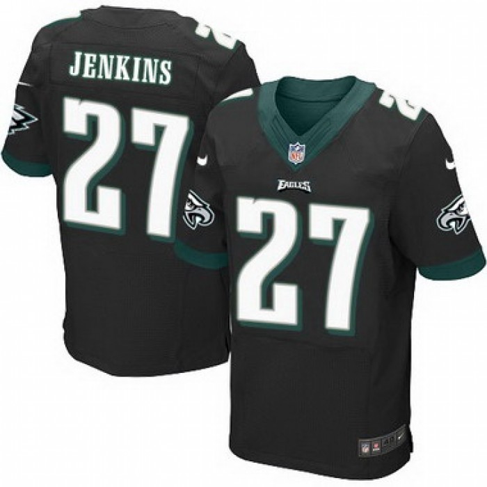 Philadelphia Eagles #27 Malcolm Jenkins Black Alternate NFL Nike Elite Jersey