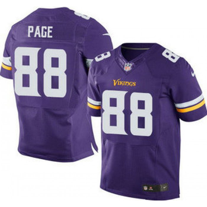Minnesota Vikings #88 Alan Page Purple Team Color NFL Nike Elite Jersey