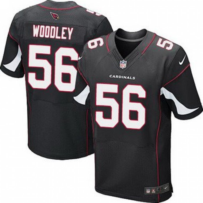 Men's Arizona Cardinals #56 LaMarr Woodley Black Alternate NFL Nike Elite Jersey