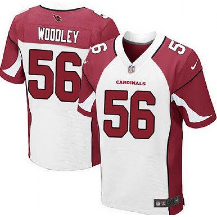 Men's Arizona Cardinals #56 LaMarr Woodley White Road NFL Nike Elite Jersey