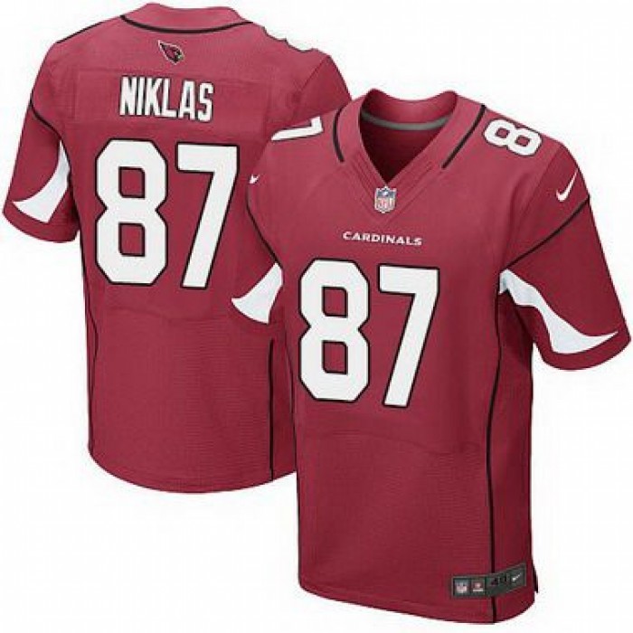 Men's Arizona Cardinals #87 Troy Niklas Red Team Color NFL Nike Elite Jersey