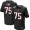 Men's Atlanta Falcons #75 Jake Long Black Alternate NFL Nike Elite Jersey