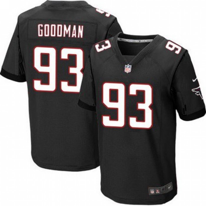 Men's Atlanta Falcons #93 Malliciah Goodman Black Alternate NFL Nike Elite Jersey