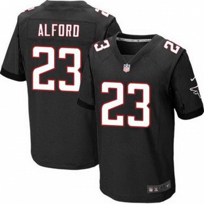 Men's Atlanta Falcons #23 Robert Alford Black Alternate NFL Nike Elite Jersey