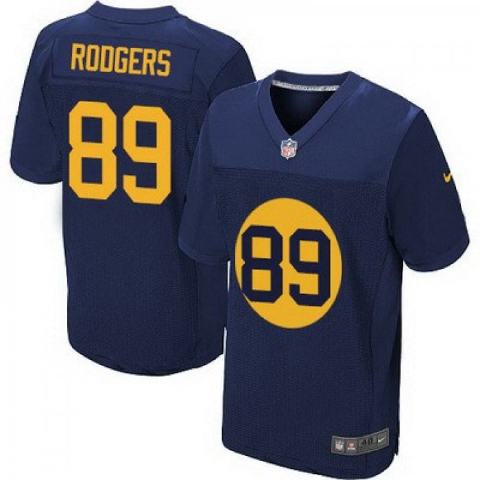 Men's Green Bay Packers #89 Richard Rodgers Navy Blue Alternate NFL Nike Elite Jersey