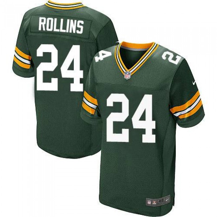 Men's Green Bay Packers #24 Quinten Rollins Green Elite Jersey