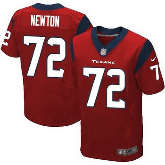 Men's Houston Texans #72 Derek Newton Red Alternate NFL Nike Elite Jersey
