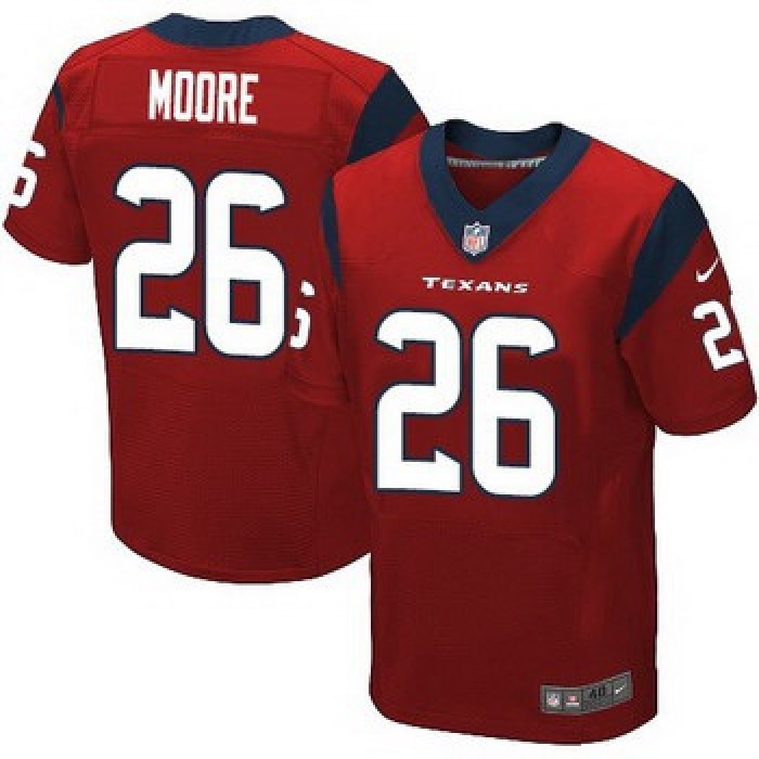 Men's Houston Texans #26 Rahim Moore Red Alternate NFL Nike Elite Jersey
