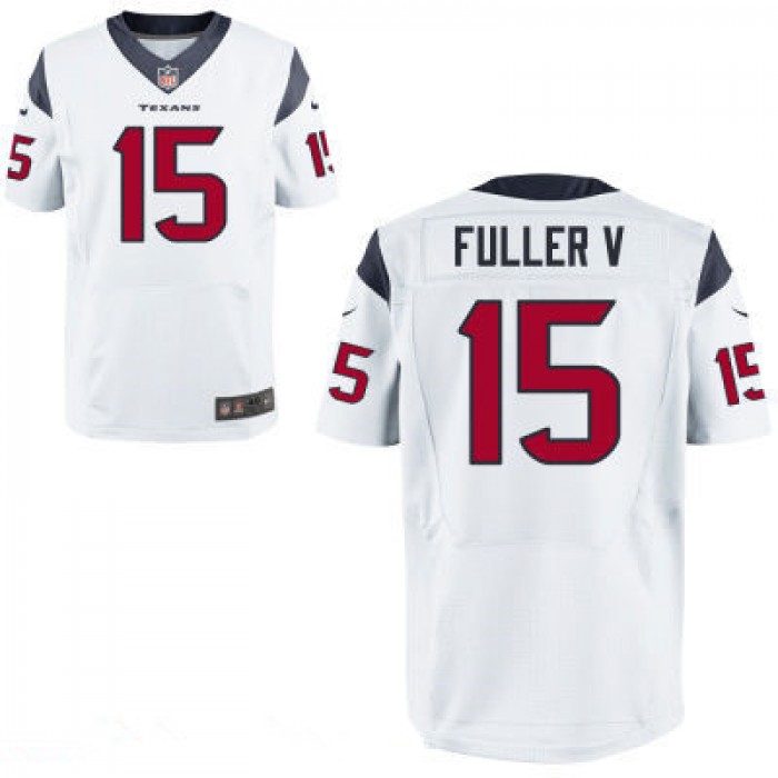 Men's Houston Texans #15 Will Fuller V White Road Stitched NFL Nike Elite Jersey