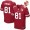Men's San Francisco 49ers #81 Terrell Owens Scarlet Red 70th Anniversary Patch Stitched NFL Nike Elite Jersey