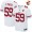 Men's San Francisco 49ers #59 Aaron Lynch White 70th Anniversary Patch Stitched NFL Nike Elite Jersey