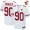 Men's San Francisco 49ers #90 Glenn Dorsey White 70th Anniversary Patch Stitched NFL Nike Elite Jersey