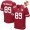 Men's San Francisco 49ers #89 Vance McDonald Scarlet Red 70th Anniversary Patch Stitched NFL Nike Elite Jersey