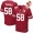 Men's San Francisco 49ers #58 Eli Harold Scarlet Red 70th Anniversary Patch Stitched NFL Nike Elite Jersey