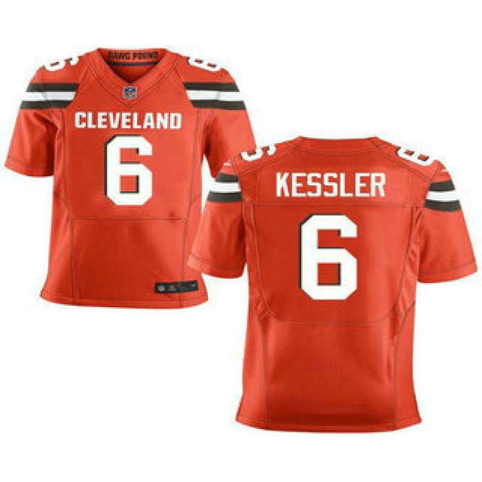 Men's Cleveland Browns #6 Cody Kessler Orange Alternate Stitched NFL New Elite Jersey