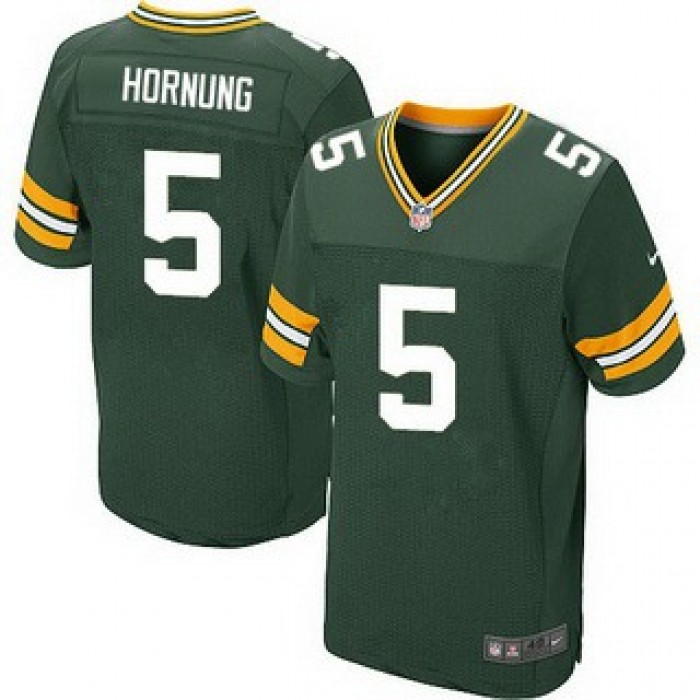Men's Green Bay Packers #5 Paul Hornung Green Retired Player NFL Nike Elite Jersey