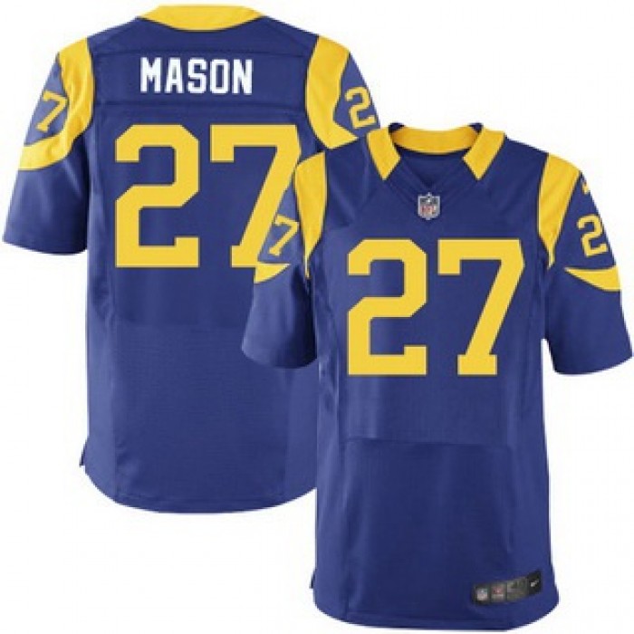 Los Angeles Rams #27 Tre Mason Royal Blue Alternate NFL Nike Elite Jersey