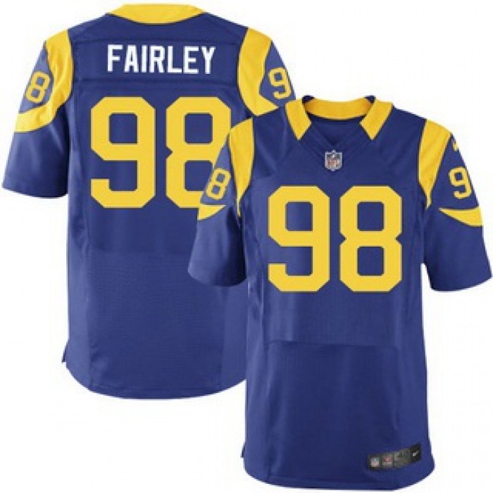 Men's Los Angeles Rams #98 Nick Fairley Royal Blue Alternate NFL Nike Elite Jersey