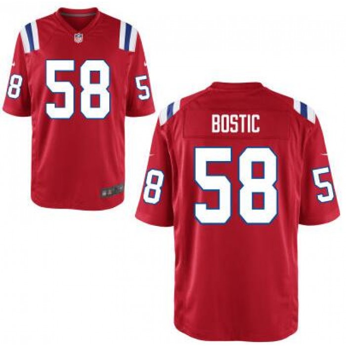 Men's New England Patriots #58 Jon Bostic Red Alternate NFL Nike Elite Jersey