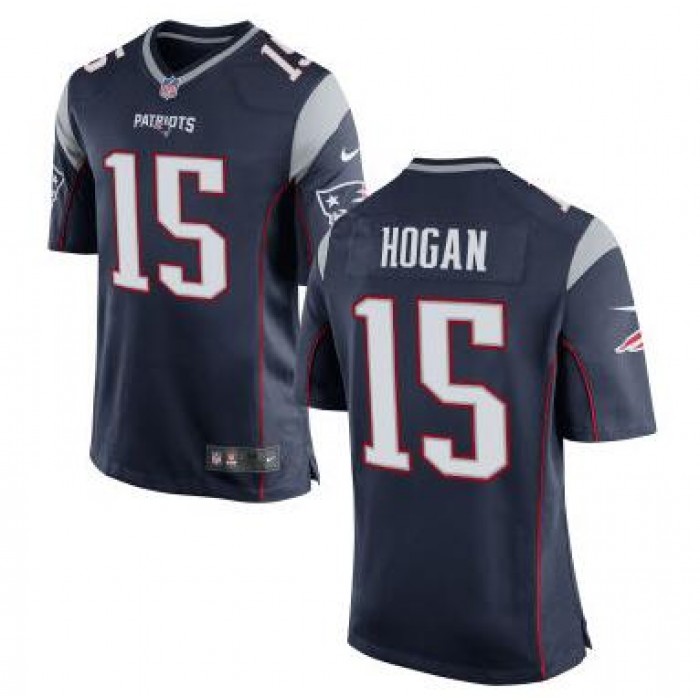 Men's New England Patriots #15 Chris Hogan Navy Blue Team Color 2015 NFL Nike Elite Jersey