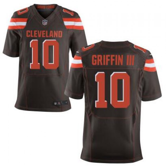 Men's Cleveland Browns #10 Robert Griffin III Team Color 2015 NFL Nike Elite Jersey