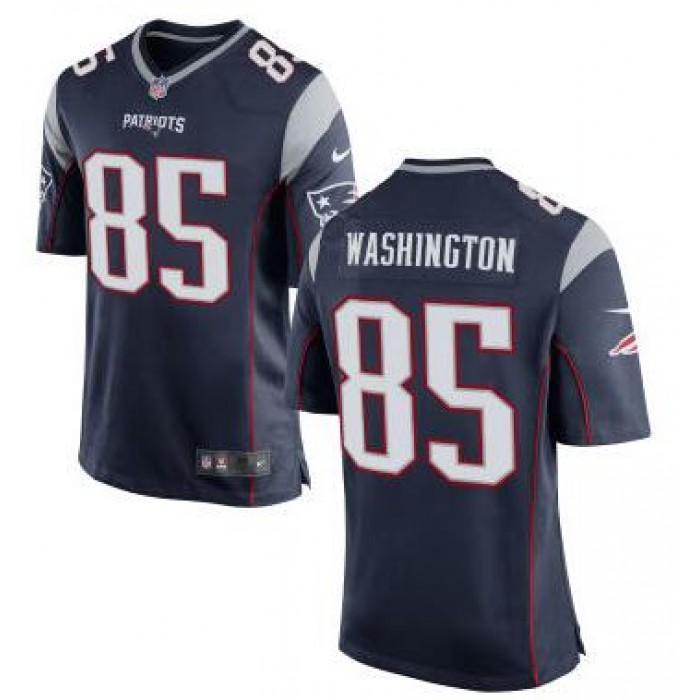 Men's New England Patriots #85 Nate Washington Navy Blue Team Color 2015 NFL Nike Elite Jersey