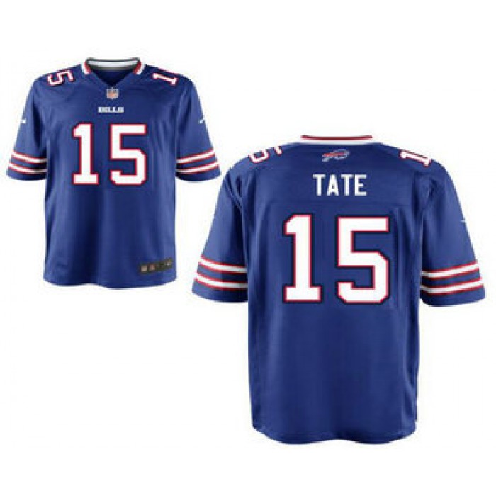 Men's Buffalo Bills #15 Brandon Tate Royal Blue Team Color Stitched NFL Nike Elite Jersey
