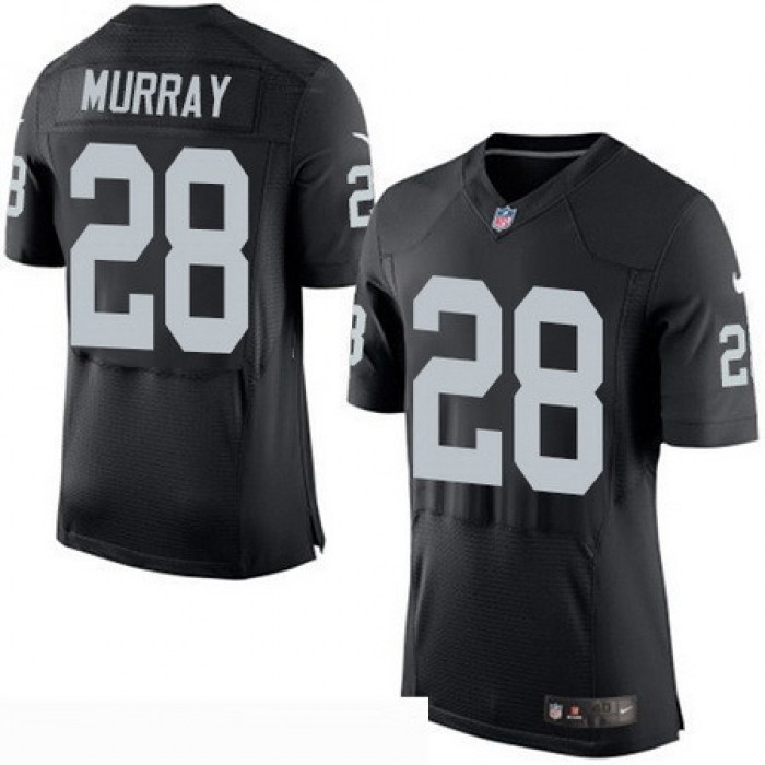 Men's Oakland Raiders #28 Latavius Murray NEW Black Team Color Stitched NFL Nike Elite Jersey