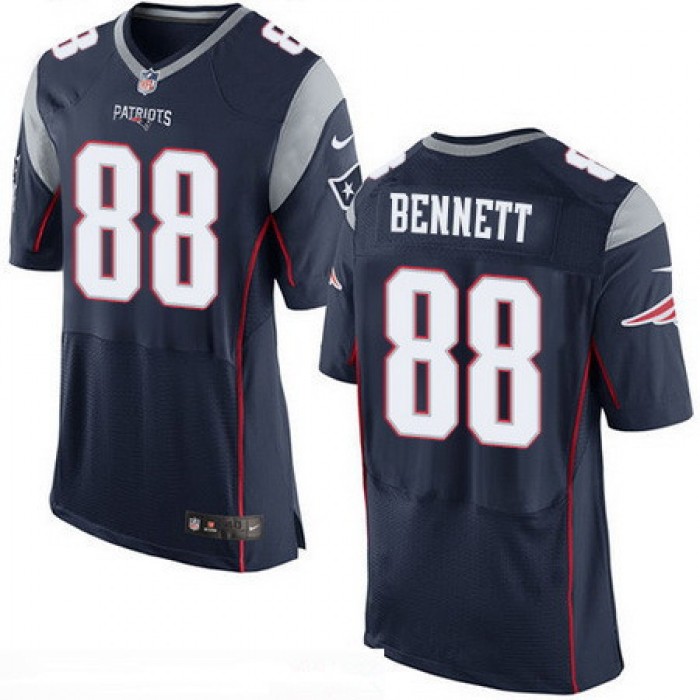 Men's New England Patriots #88 Martellus Bennett NEW Navy Blue Team Color Stitched NFL Nike Elite Jersey