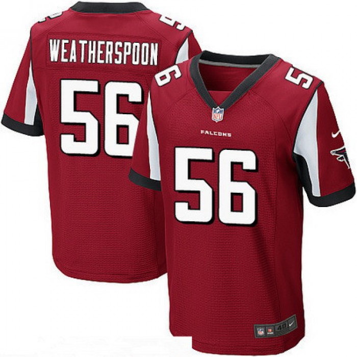 Men's Atlanta Falcons #56 Sean Weatherspoon Red Team Color Stitched NFL Nike Elite Jersey