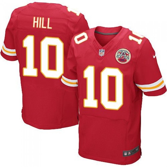 Nike Chiefs #10 Tyreek Hill Red Team Color Men's Stitched NFL Elite Jersey