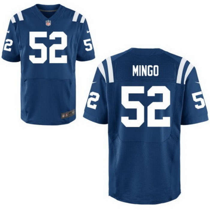 Men's Indianapolis Colts #52 Barkevious Mingo Royal Blue Team Color Stitched NFL Nike Elite Jersey