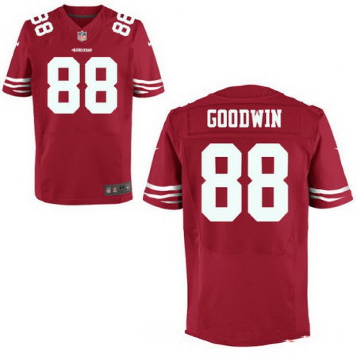 Men's San Francisco 49ers #88 Marquise Goodwin Scarlet Red Team Color Stitched NFL Nike Elite Jersey