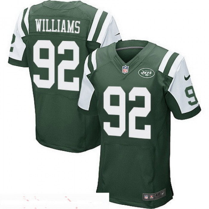 Men's New York Jets #92 Leonard Williams Green Team Color Stitched NFL Nike Elite Jersey