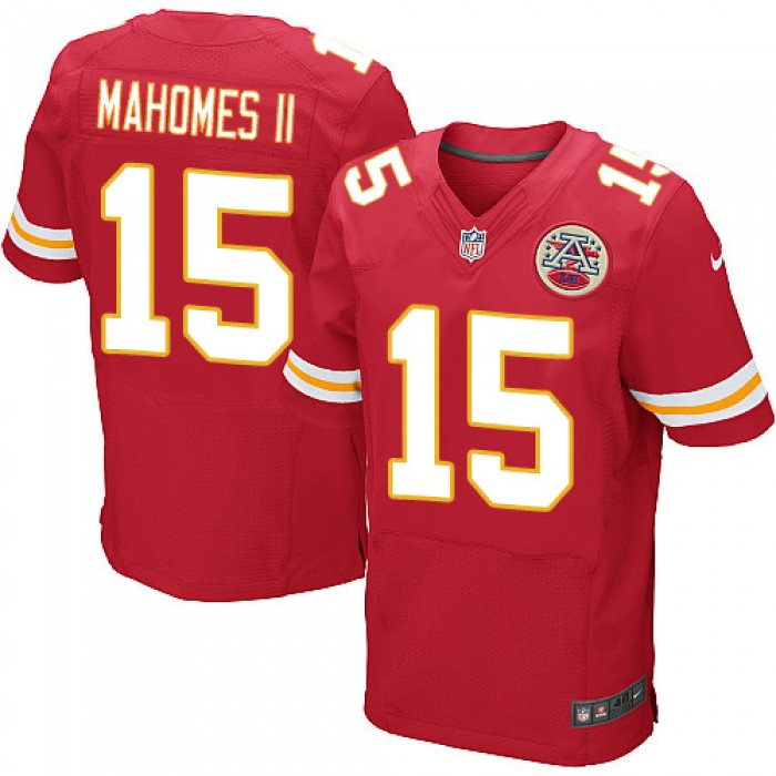 Nike Chiefs #15 Patrick Mahomes II Red Team Color Men's Stitched NFL Elite Jersey