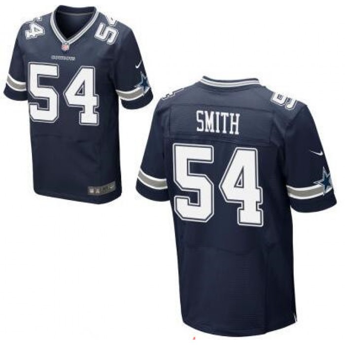 Men's Dallas Cowboys #54 Jaylon Smith Navy Blue Team Color Stitched NFL Nike Elite Jersey