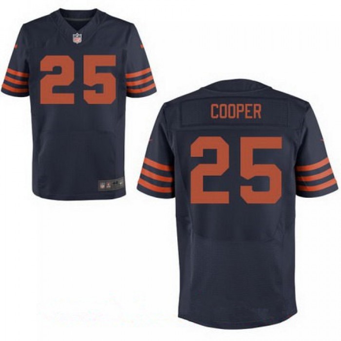 Men's Chicago Bears #25 Marcus Cooper Blue With Orange Alternate Stitched NFL Nike Elite Jersey