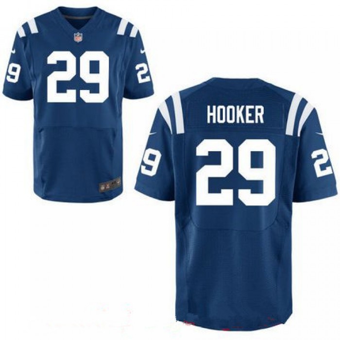 Men's 2017 NFL Draft Indianapolis Colts #29 Malik Hooker Royal Blue Team Color Stitched NFL Nike Elite Jersey