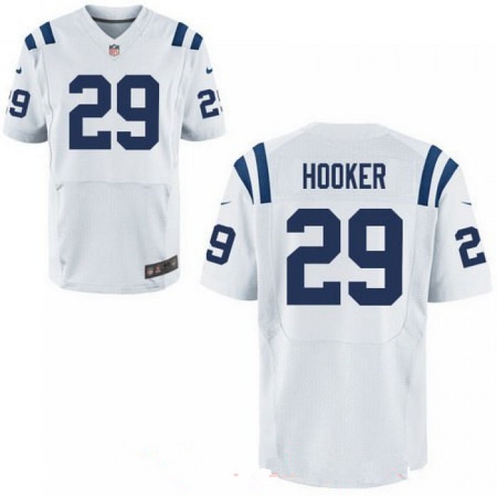 Men's 2017 NFL Draft Indianapolis Colts #29 Malik Hooker White Road Stitched NFL Nike Elite Jersey