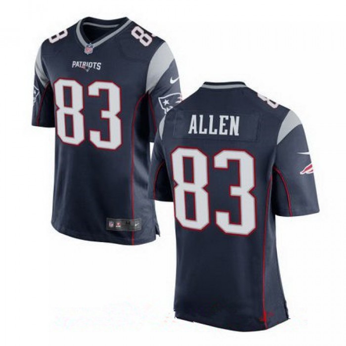 Men's New England Patriots #83 Dwayne Allen Navy Blue Team Color Stitched NFL Nike Elite Jersey