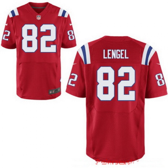 Men's New England Patriots #82 Matt Lengel Red Alternate Stitched NFL Nike Elite Jersey