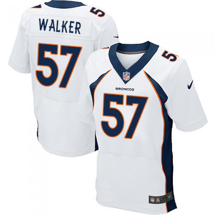 Nike Denver Broncos #57 Demarcus Walker White Men's Stitched NFL New Elite Jersey