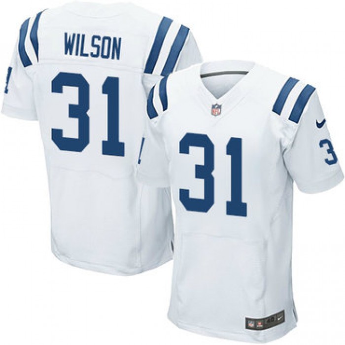 Nike Indianapolis Colts #31 Quincy Wilson White Men's Stitched NFL Elite Jersey