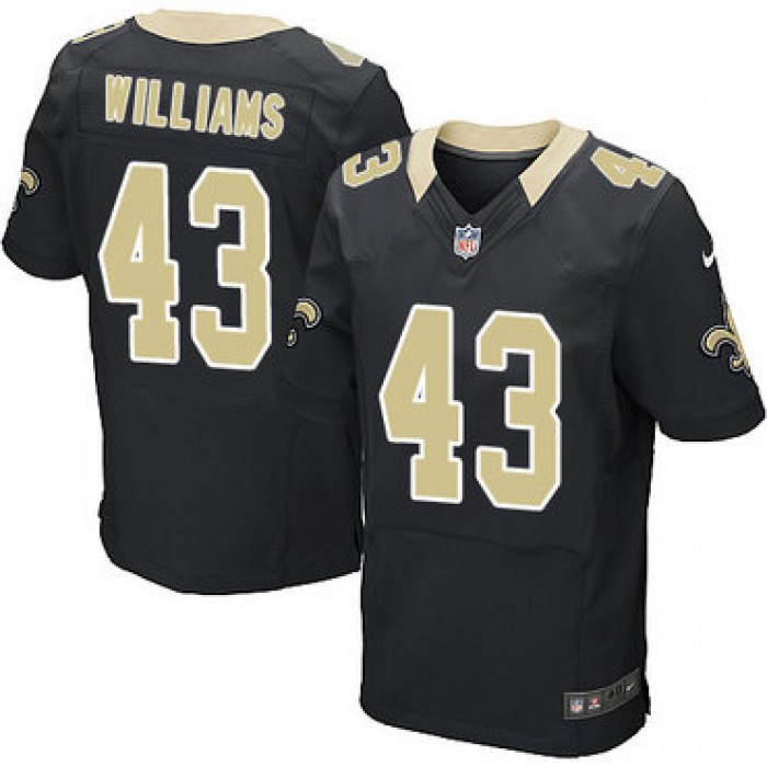 Nike New Orleans Saints #43 Marcus Williams Black Team Color Men's Stitched NFL Elite Jersey
