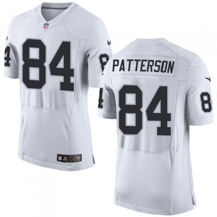Nike Oakland Raiders #84 Cordarrelle Patterson White Men's Stitched NFL New Elite Jersey