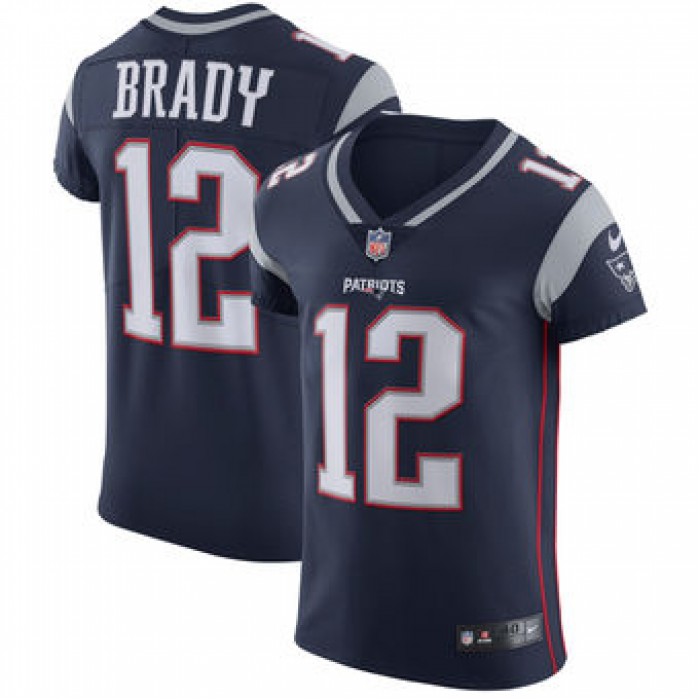 Nike New England Patriots #12 Tom Brady Vapor Untouchable Elite Player Navy Blue Jersey