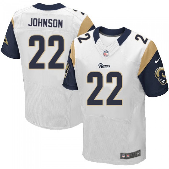 Nike Los Angeles Rams #22 Trumaine Johnson White Men's Stitched NFL Elite Jersey
