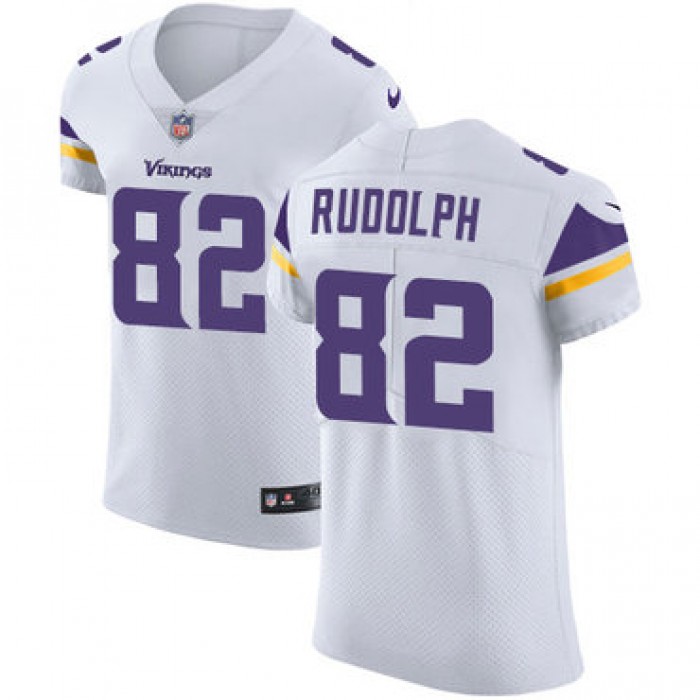 Men's Nike Minnesota Vikings #82 Kyle Rudolph White Stitched NFL Vapor Untouchable Elite Jersey