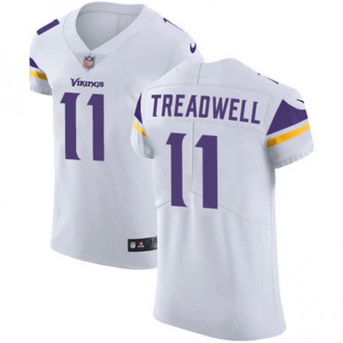 Men's Nike Minnesota Vikings #11 Laquon Treadwell White Stitched NFL Vapor Untouchable Elite Jersey